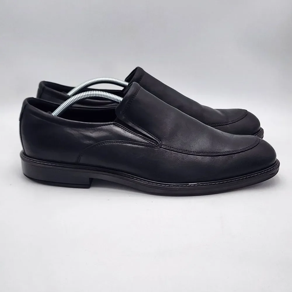 ECCO VITRUS III LOAFER SLIP ON SHOE MENS in Black SIZE US 12 (EU 46) SEE‎ PHOTOS